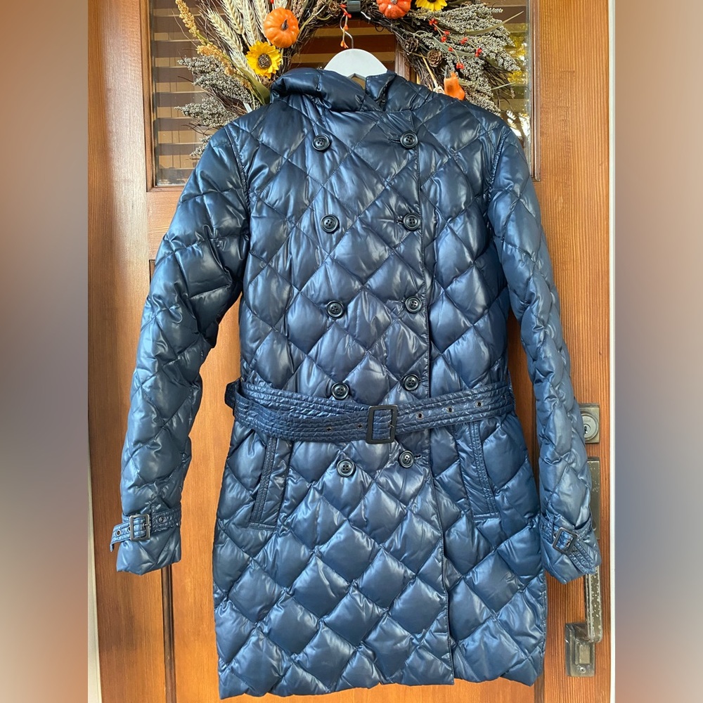 GANT long puff coat, Blue color, Size M.